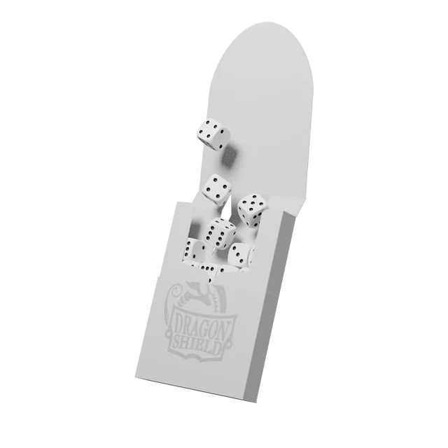 Dragon Shield Cube Shell – Ashen White (8 stuks)