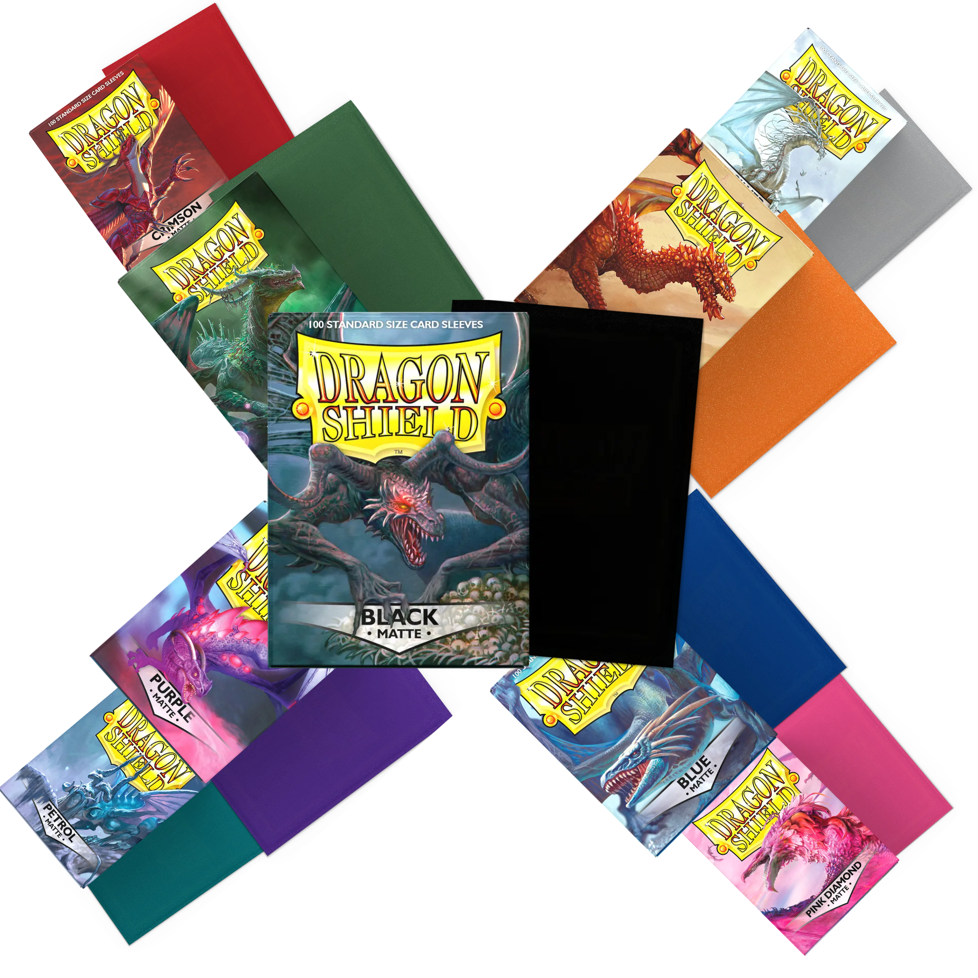 dragon shield card sleeves colors Dragon Shield Matte Sleeves (100 count)