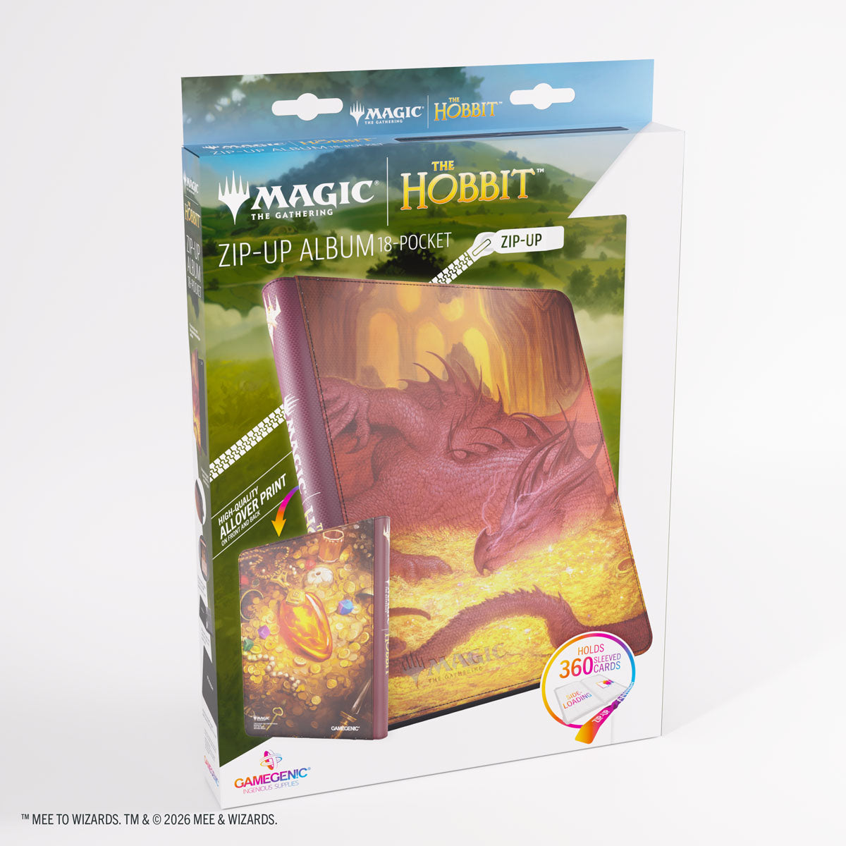Gamegenic | The Hobbit Zip-Up Album 18-Pocket – Smaug's Mox Amber