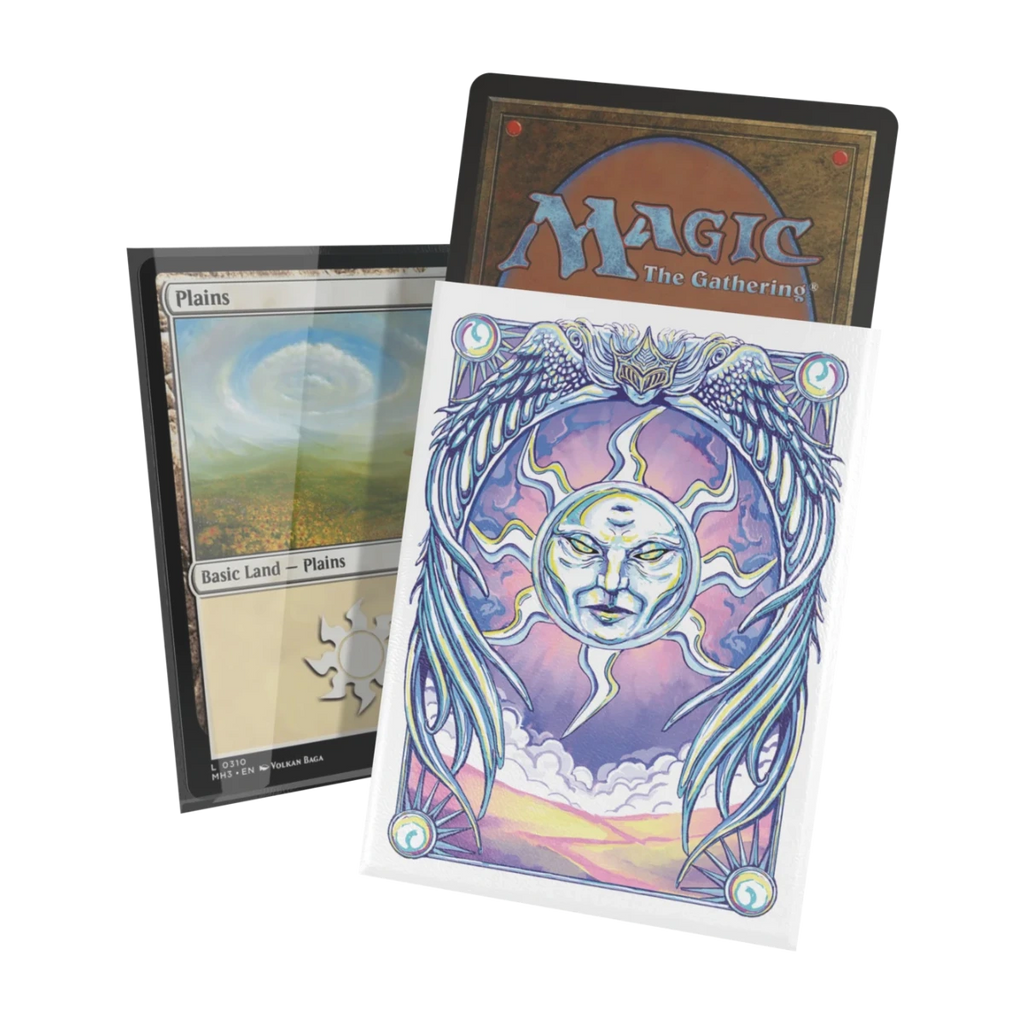 Ultimate Guard Mana Token Art Sleeves: Plains (100), sleeve met artwork