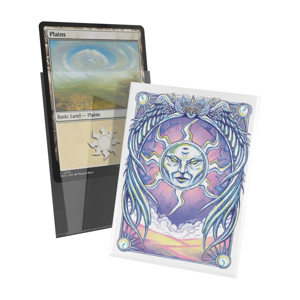 Ultimate Guard Mana Token Art Sleeves: Plains (100), transparante voorkant