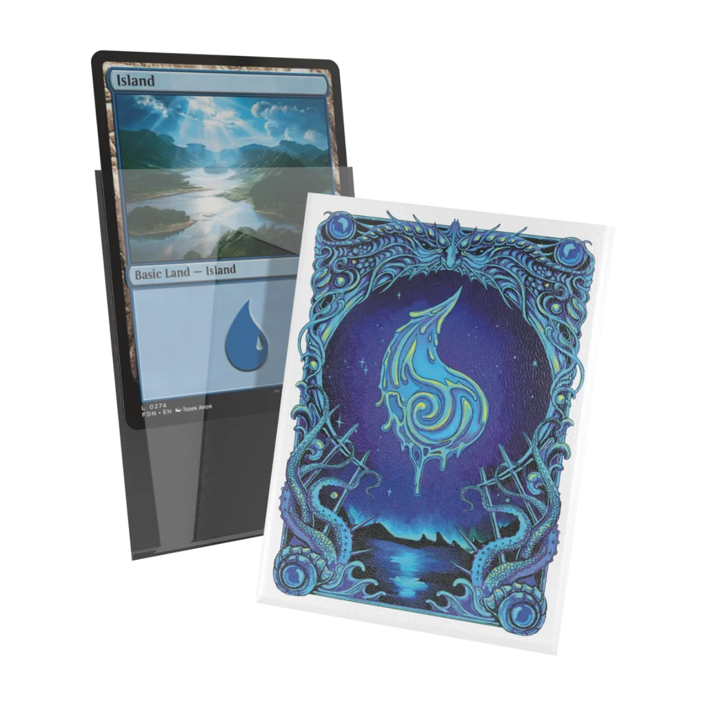 Ultimate Guard Mana Token Art Sleeves: Island (100), transparante voorkant