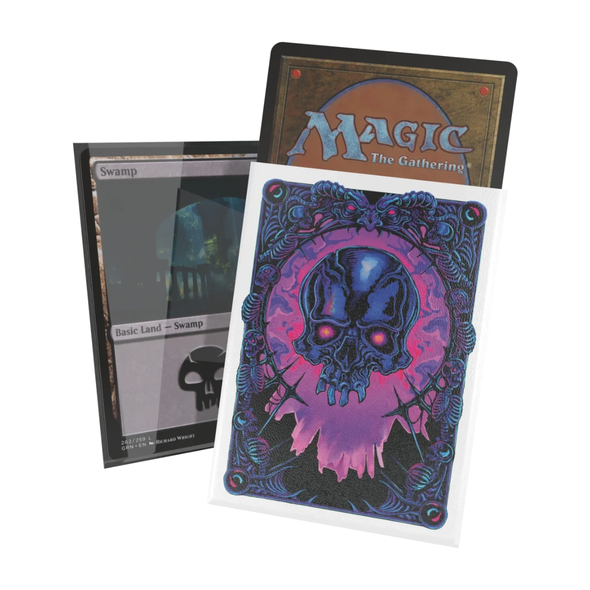 Ultimate Guard Mana Token Art Sleeves: Swamp (100), sleeve met artwork