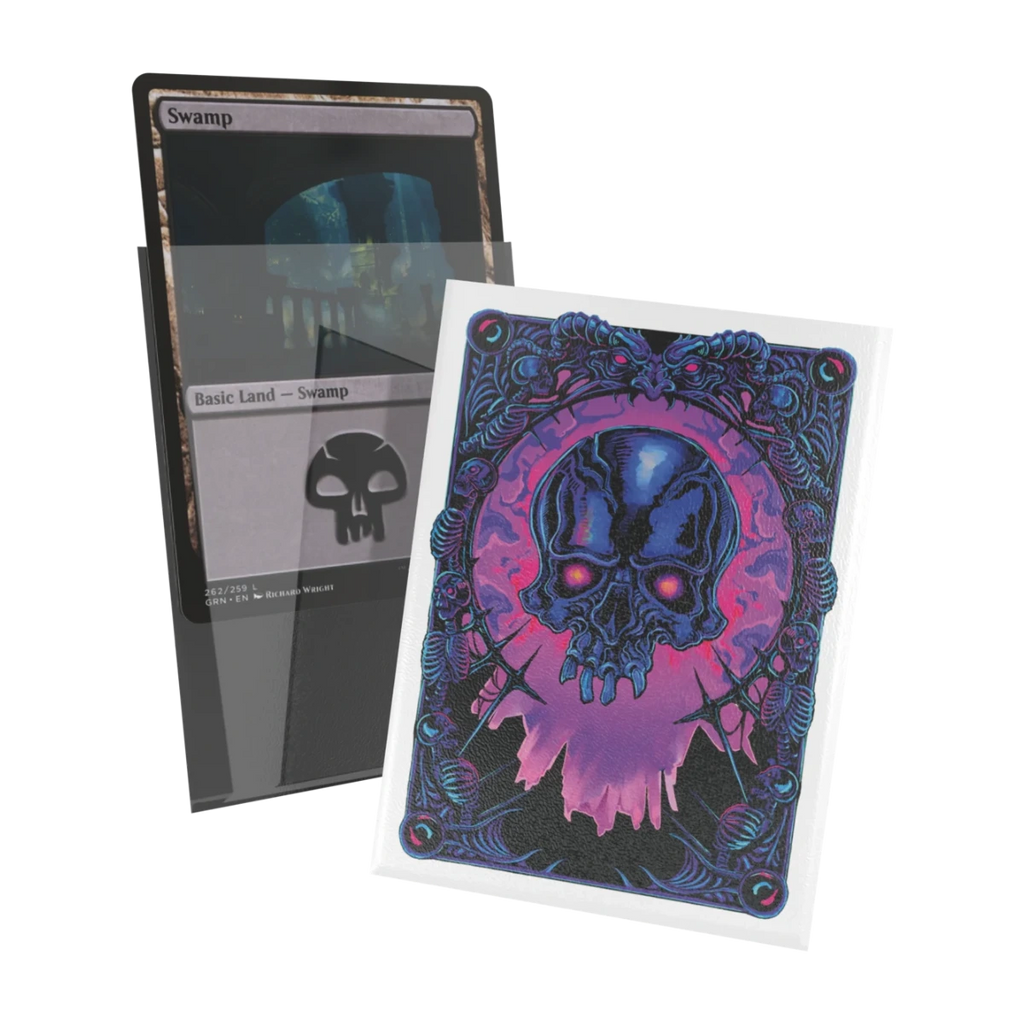 Ultimate Guard Mana Token Art Sleeves: Swamp (100), transparante voorkant
