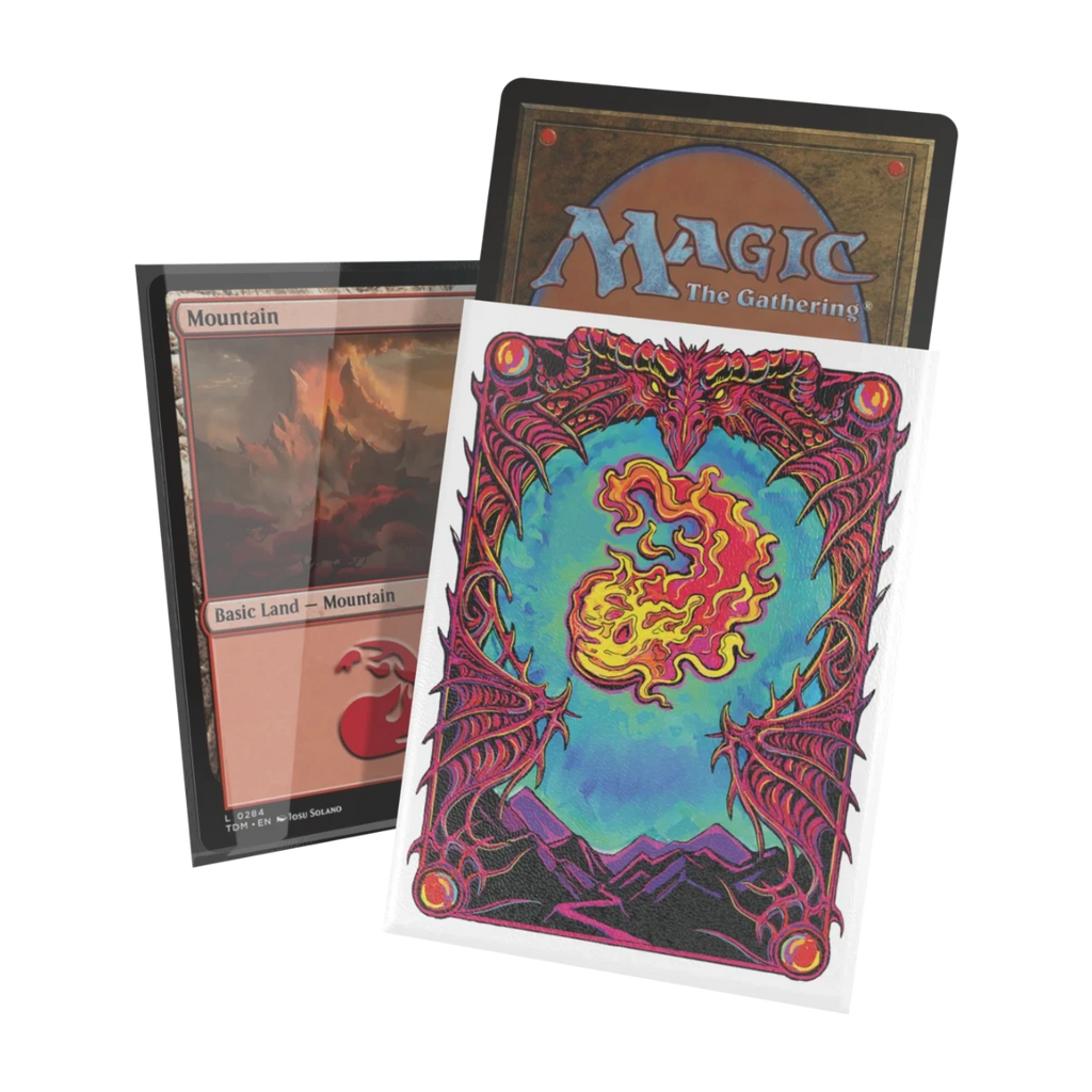 Ultimate Guard Mana Token Art Sleeves: Mountain (100), sleeve met artwork
