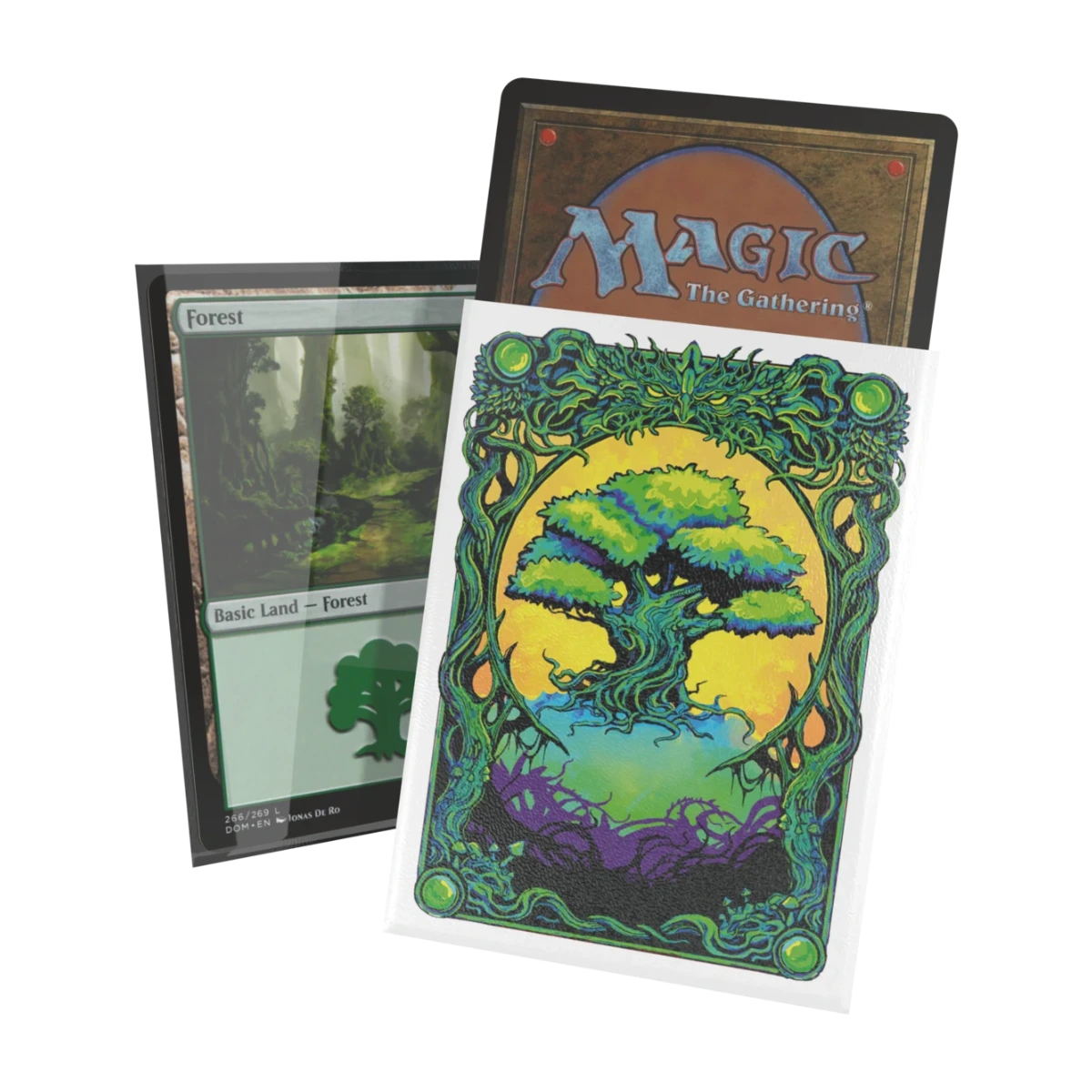 Ultimate Guard Mana Token Art Sleeves: Forest (100), sleeve met artwork