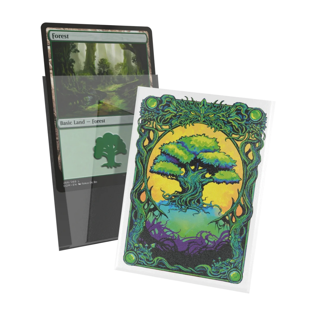 Ultimate Guard Mana Token Art Sleeves: Forest (100), transparante voorkant