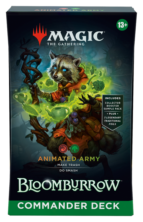 Bloomburrow Animated Army, vooraanzicht van de verpakking