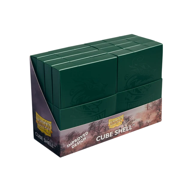Dragon Shield Cube Shell - Forest Green (8 stuks)
