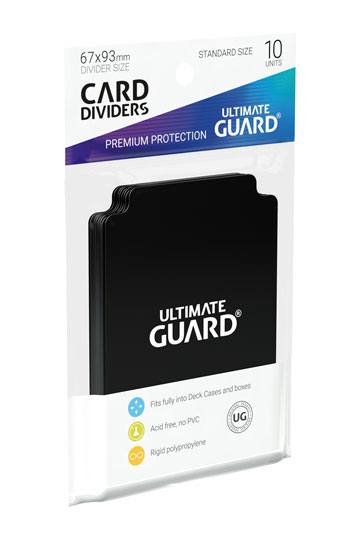 Ultimate Guard: Card Dividers Zwart (10 stuks)