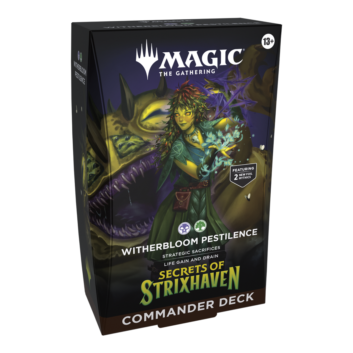 Witherbloom Pre-order Secrets of Strixhaven Witherbloom Pestilence Commander Deck ...