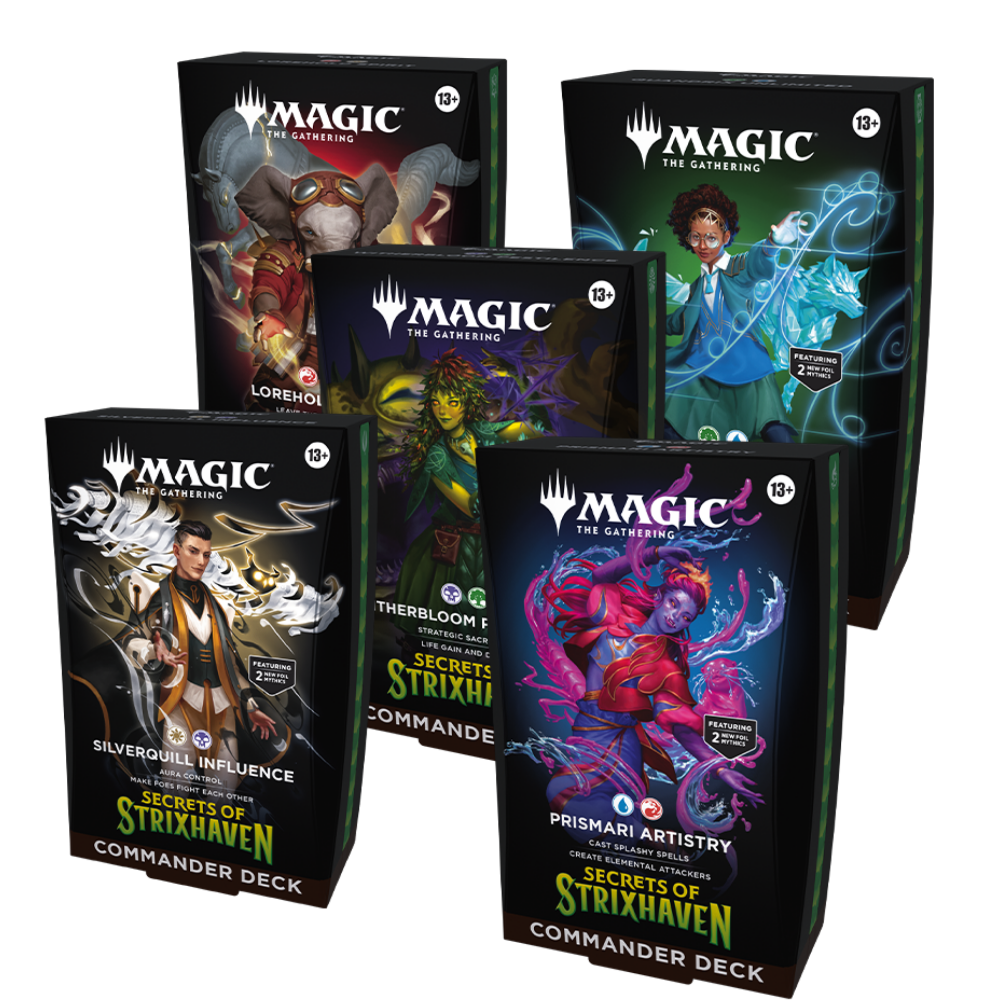 Secrets of Strixhaven Commander Deck Set (All 5) MTG